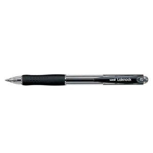 Uni Laknock Retractable Ballpoint Pen 12pcs (Medium) (Black)