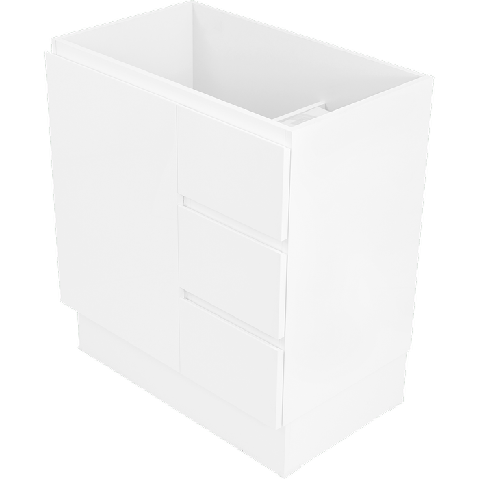 CIBO 750mm White Gloss Tonic Full Height Bathroom Vanity - Cabinet Only ...