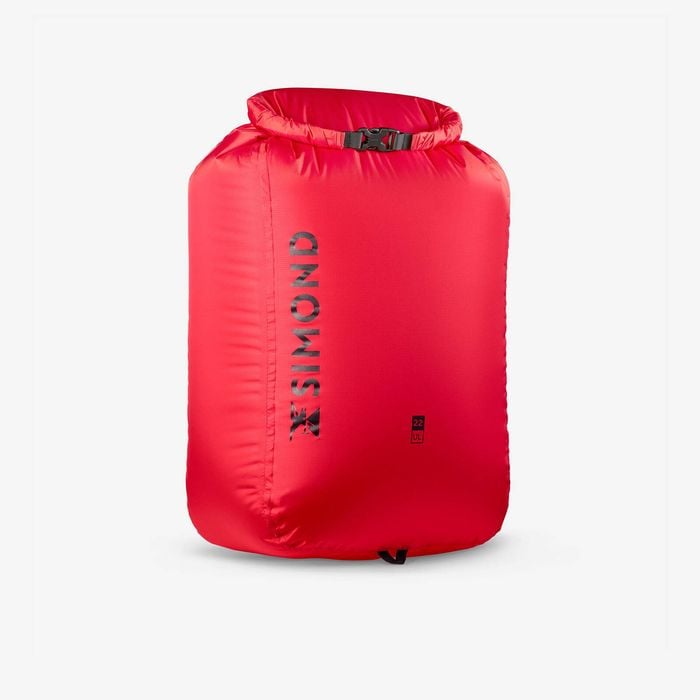 Decathlon - Ultra-light 22 Litre Waterproof Bag, Red - One Size