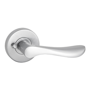 Schlage Satin Chrome Plate Element Series Florence Privacy Lever Set