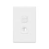 Deta Switched Fixed Cable Outlet - 10 Pack