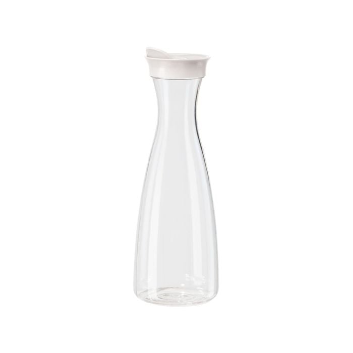 Oggi 1.6l Juice Carafe Plastic Pitcher Jug W/ Flip Open White Lid