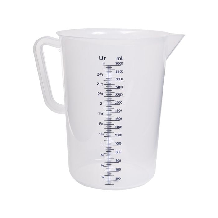 Plastic Polypropylene Measuring Jugs 3L