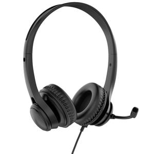 Laser Wired Conference Headset with Mic (Black)