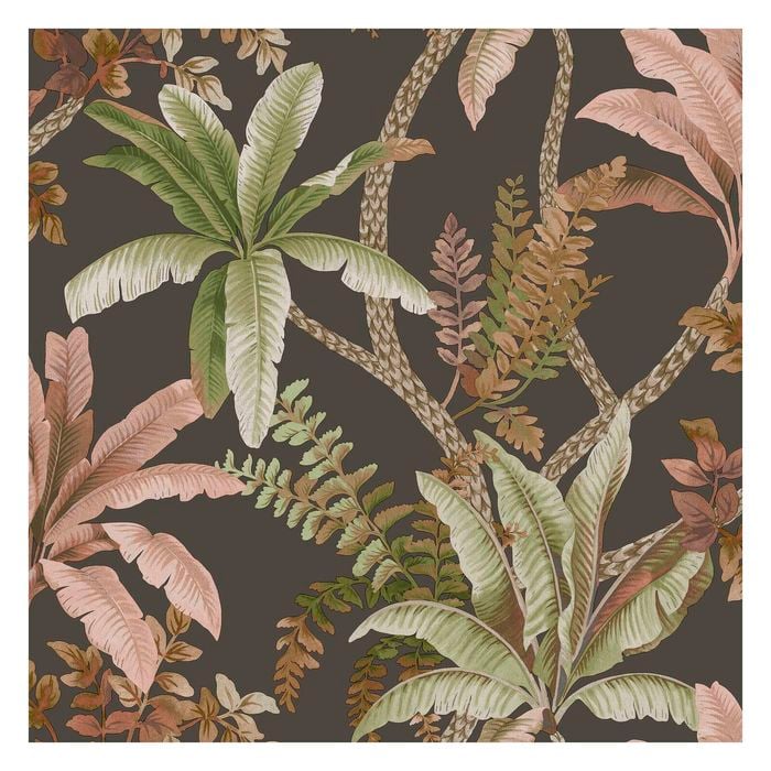 Saranda Charcoal Botanical Wallpaper 10.05m x 53cm