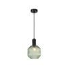 CLA Lighting MARACA Interior Glass Jar With Quadrilateral Segment Pendant Light- Green