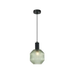 CLA Lighting MARACA Interior Glass Jar With Quadrilateral Segment Pendant Light- Green
