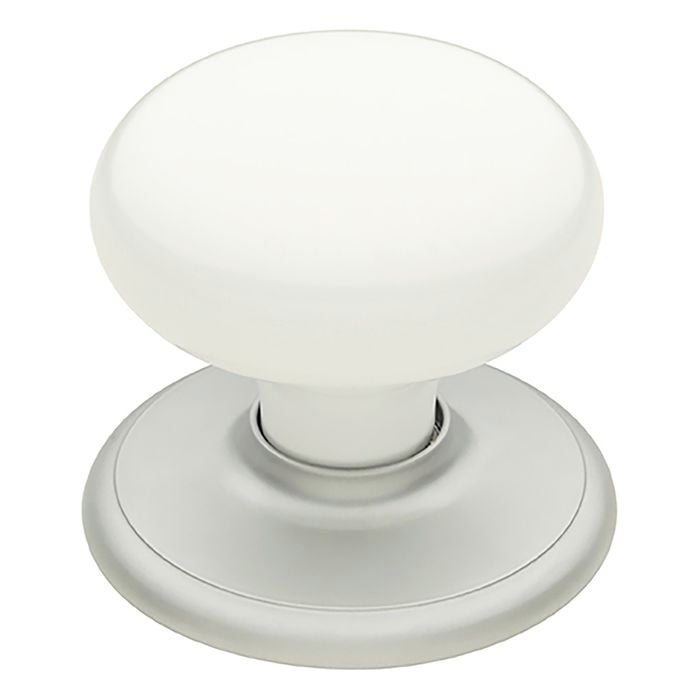 Gainsborough Classic Series White Satin Chrome Dummy Knobset