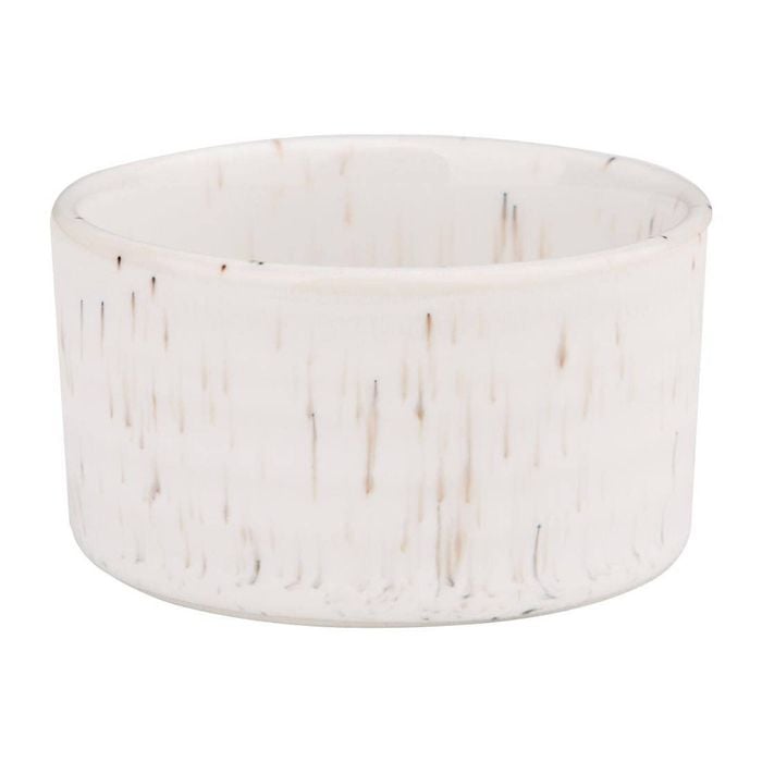 Olympia Cavolo Dipping Dish White Speckle 67mm 12 Pack