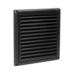Deflecto Grille Vent with Screen  - Black