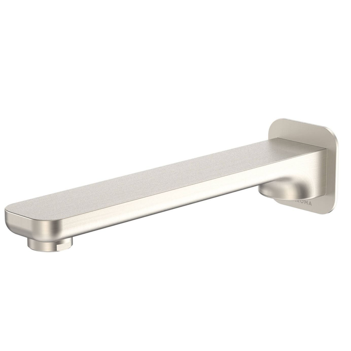 Caroma Brushed Nickel Lead Free Luna Basin/Bath Wall Outlet