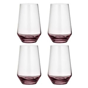 Ladelle Prism Set of 2 Highball Tumblers - Plum