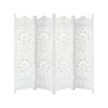 Koch 4 Panel Room Divider Screen Privacy Shoji Timber Wood Stand - White