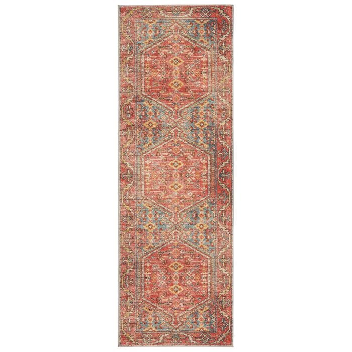 Heritage 856 Crimson 300x80cm Rug