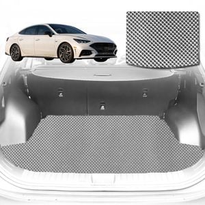 6D Diamond Car Boot Mat for Hyundai Sonata 2021-Current-for 2021-2023-Cargo Mat-Grey-Outback GT