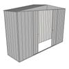Build-a-Shed 3.0 x 0.8 x 2.3m Double Sliding Door Shed - Zinc