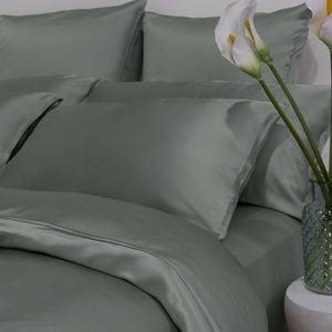 Bedding Co. Pillow Case 100% Mulberry Silk 22 Momme Sage Green Standard