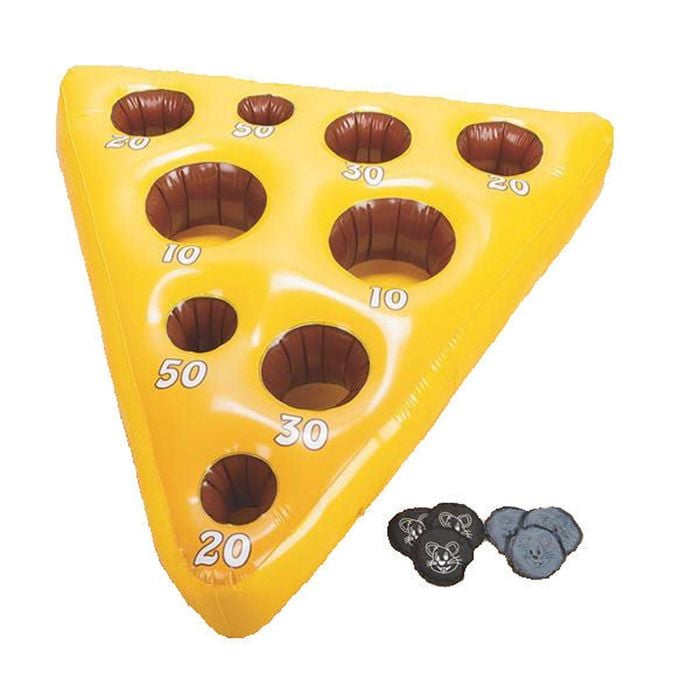 Inflatable Mouse And Cheese Toss Game