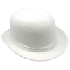BOWLER HAT Party Vintage Costume Derby Felt Dance Halloween in White