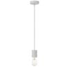 Telbix Lang Modern Pendant Hanging Lamp Light Metal White Satin