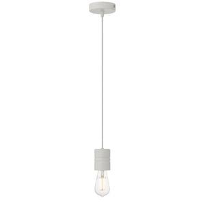 Telbix Lang Modern Pendant Hanging Lamp Light Metal White Satin