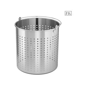 SOGA 21L 18/10 Stainless Steel Perforated Strainer with Handle