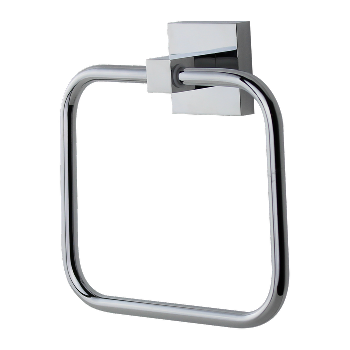 MIXX Chrome Mint Square Towel Ring