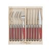 12pc Cutlery Set - Made in France - Red