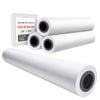 Vevor 609.6 Mm X 45.7 M Wide Format Paper White 4 Rolls Cad Bond Rolls With 50.8 Mm Core 10 Kg