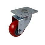 Move It 75mm 120kg Red Poly Swivel Castor