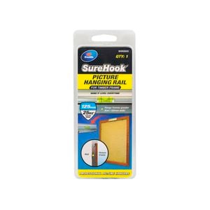 Zenith 125mm / 25kg SureHook Timber Frame Picture Hanging Rail