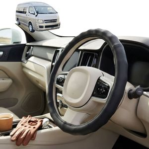 Australian Goose Steering Wheel Cover for Toyota Hiace Van 2005 - 2018 (Crew) Circle Black
