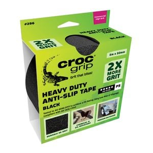 Croc Grip 5m x 50mm Black Heavy Duty Anti-Slip Tape