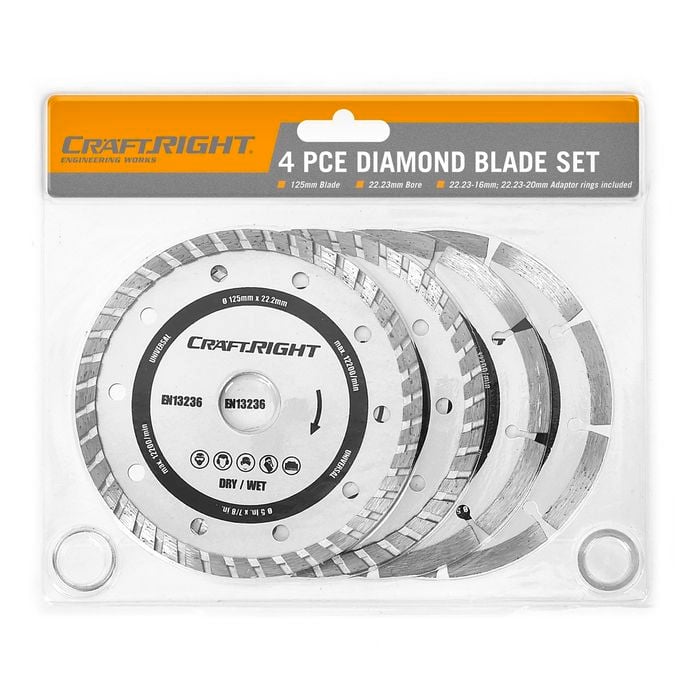 Craftright Diamond Blades - 4 Piece Set