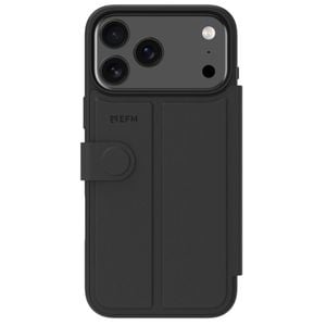 EFM Venice Wallet Phone Case For iPhone 17 Pro Max 6.9in Black