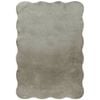 MaxFind 140 x 200cm Scalloped Green Washable Rug
