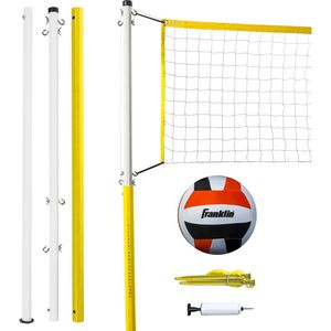 Franklin Family Volleyball Set W/ Net Pole Pump Ground Stakes Multicolour