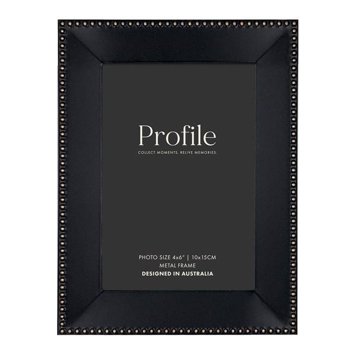 Noble Black Rose Gold 4x6 Photo Frame