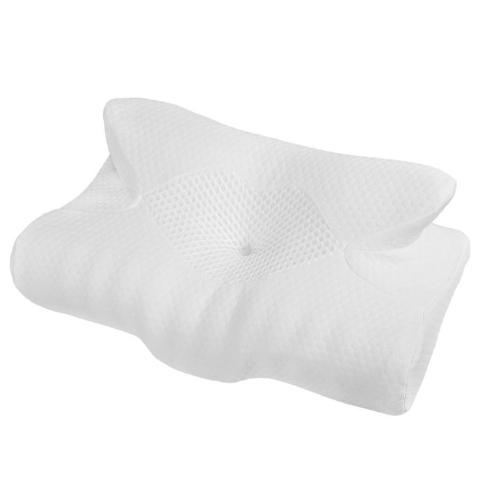 DreamZ Cervical Pillow Memory Foam Ergonomic Cooling Neck Pain Relief White