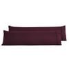 Dreamaker Superfine Washed Microfibre Body Pillowcase Twin Pack - Cherry