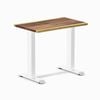 Desky Fixed Height Mini Saman Hardwood Desk 800 X 500mm White Frame