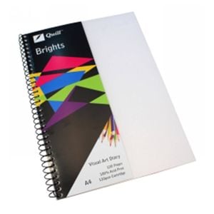 Quill Brights A4 Visual Art Diary 120pg (Frosted)