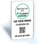 Tap and Share Contactless Smart NFC 'Review us on Trustpilot' Card + QR code