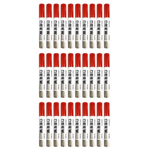 3x 10pc Deli Office/home Erasable Whiteboard Marker/pen Bullet Tip Red