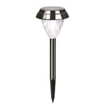 Solar Magic 30cm Stainless Steel Black Nickel Solar Path Light