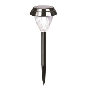 Solar Magic 30cm Stainless Steel Black Nickel Solar Path Light