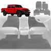 6D Diamond Car Floor Mats for Jeep Gladiator 2020-Current-Full Set-Grey-Outback GT