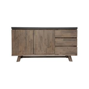 Stony 160cm Acacia Timber Buffet with Concrete Top - Grey