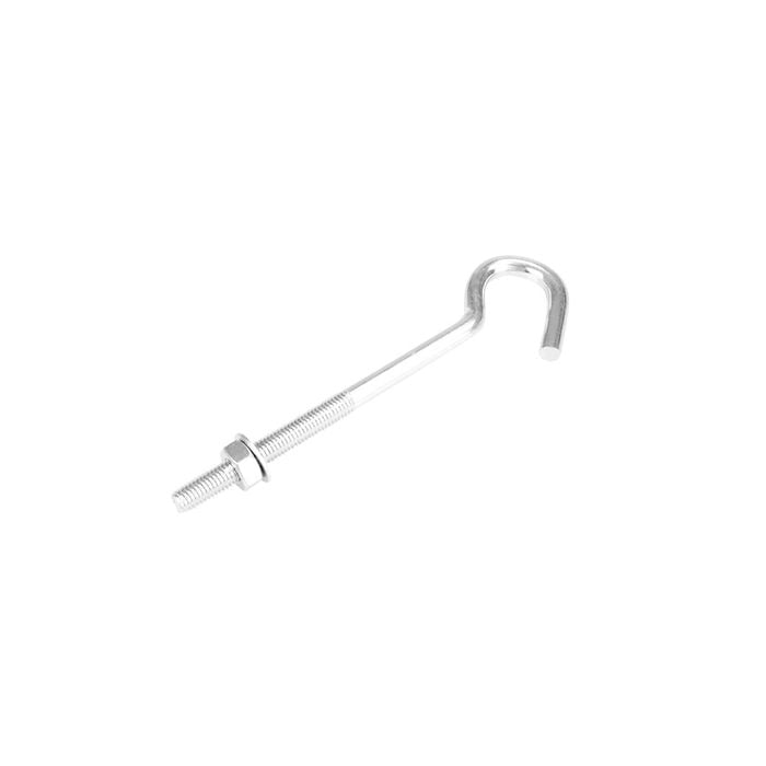 Pinnacle M10x180x74mm Zinc Plated Hook Bolt PK1