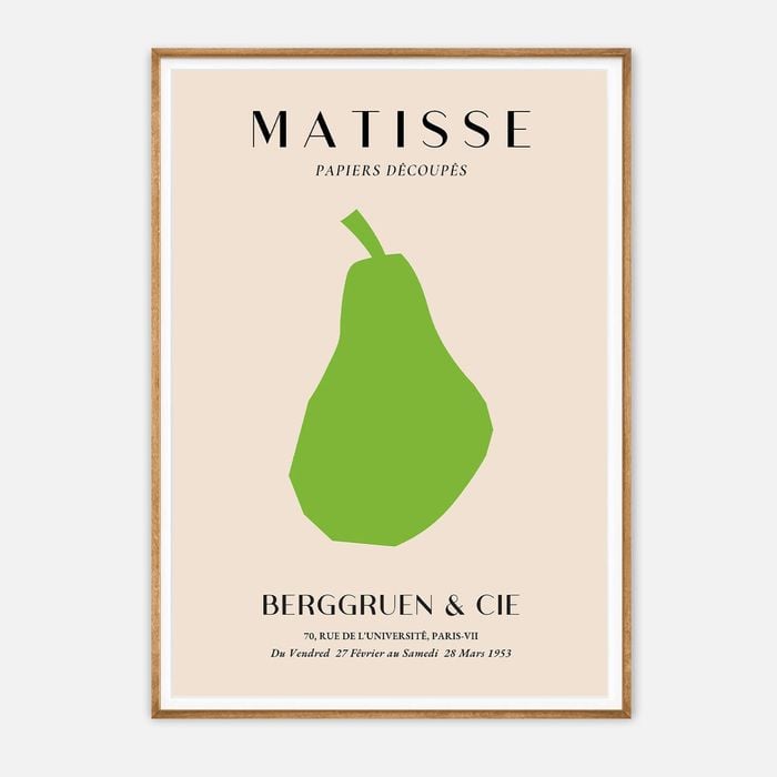 Galrie Vintage Henri Matisse - Papiers Découpés Art Print, Wood Frame, A1 60 x 84cm (23 x 33inch)